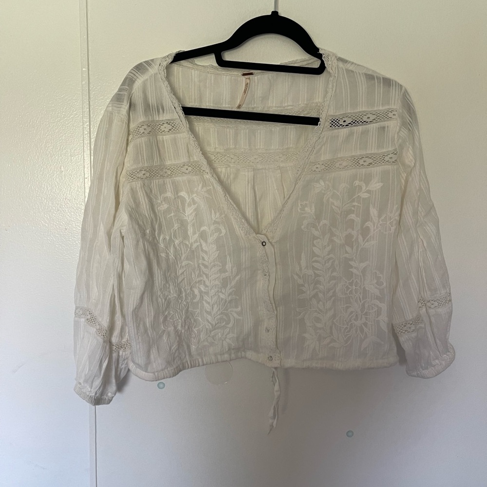 Free People White Top